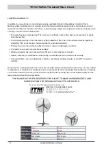 Preview for 2 page of Itm TPF30 Operator'S Manual