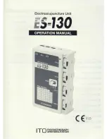 Preview for 1 page of ITO ES-130 Operation Manual