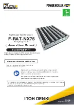 ITOH DENKI F-RAT-NX75 User Manual предпросмотр