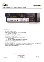 Preview for 1 page of ITOH DENKI POWER MOLLER HBL-606FN Technical Document