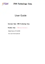 Предварительный просмотр 1 страницы iTON VTL-BC03 User Manual