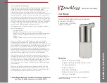 Itouchless SFD002G User Manual preview