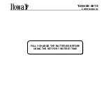 Preview for 6 page of Itowa TUNNER SETS User Manual