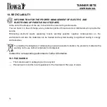 Preview for 22 page of Itowa TUNNER SETS User Manual