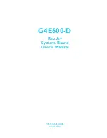 ITOX G4E600-D User Manual предпросмотр