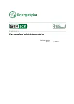 Предварительный просмотр 1 страницы ITR SEM SC11 User Manual And Technical Documentation