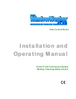 ITR WindowWasher Installation And Operating Manual предпросмотр