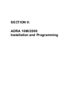 Предварительный просмотр 37 страницы ITS Telecom ADRA 1000 Installation And Programming Manual