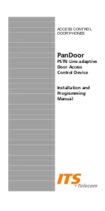 ITS Telecom PanDoor Installation And Programming Manual preview