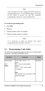 Preview for 20 page of ITS Telecom PanDoor Installation And Programming Manual