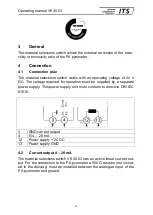 Предварительный просмотр 6 страницы ITS Telecom VK 30.03 Operating Manual