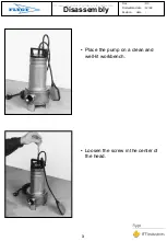 Предварительный просмотр 3 страницы ITT Industries FLYGT DX 35-5 Disassembly And Assembly Instructions