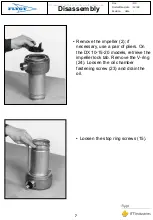 Предварительный просмотр 7 страницы ITT Industries FLYGT DX 35-5 Disassembly And Assembly Instructions