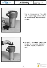 Предварительный просмотр 22 страницы ITT Industries FLYGT DX 35-5 Disassembly And Assembly Instructions