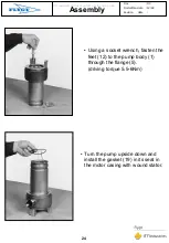 Предварительный просмотр 24 страницы ITT Industries FLYGT DX 35-5 Disassembly And Assembly Instructions