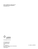 Предварительный просмотр 17 страницы ITT B216 Installation And Operation Manual