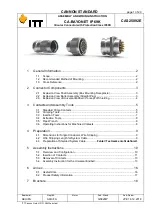 Предварительный просмотр 1 страницы ITT CA-BAYONET Assembly And Wiring Instructions