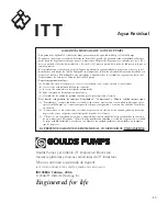 Предварительный просмотр 19 страницы ITT Goulds Pump SP02 Manual