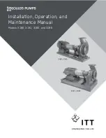 ITT GOULDS PUMPS 3180 Installation, Operation And Maintenance Manual preview