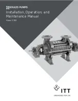 ITT GOULDS PUMPS 3393 Installation, Operation And Maintenance Manual предпросмотр