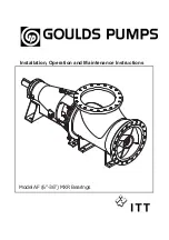 Предварительный просмотр 1 страницы ITT Goulds Pumps AF Installation, Operation And Maintenance Instructions