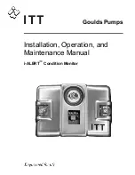 Предварительный просмотр 1 страницы ITT Goulds Pumps i-ALERT Installation, Operation And Maintenance Manual