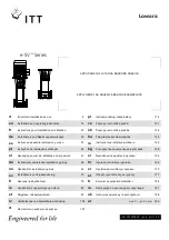 ITT Lowara e-SV Series Installation And Operating Instructions Manual предпросмотр