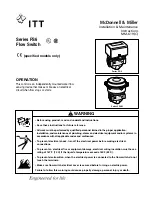 Предварительный просмотр 1 страницы ITT McDonnell & Miller FS-6 Series Installation & Maintenance Instructions Manual