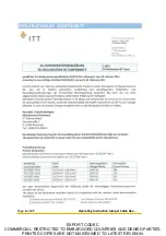 Предварительный просмотр 6 страницы ITT PS-00055-CU Operating Instructions Manual