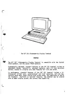 Preview for 3 page of ITT Qume QVT 201 Setup Manual