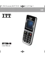 Preview for 1 page of ITT TSH-10 User Manual