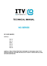 ITV ICE MAKERS NG 120 Technical Manual preview