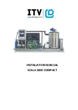 ITV ICE MAKERS SCALA 3000 COMPACT Installation Manual предпросмотр