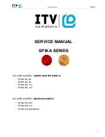 ITV ICE MAKERS SPIKA MS 220 Service Manual preview