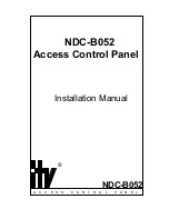 ITV NDC-B052 Installation Manual предпросмотр