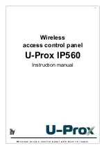 ITV U-Prox IP560 Instruction Manual preview