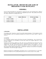 Preview for 3 page of ITW Food Equipment Group Vulcan VCRH12 Installation & Operation Manual