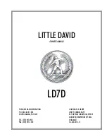 ITW LOVESHAW LITTLE DAVID LD7D Owner'S Manual preview