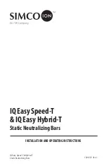 ITW Simco ION IQ Easy LP Installation And Operating Instructions Manual preview