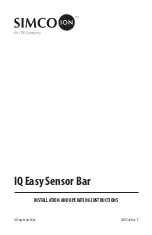 Preview for 1 page of ITW Simco-Ion IQ Easy Sensor Bar Installation And Operating Instructions Manual