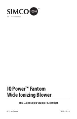 ITW Simco-Ion IQ Power Fantom Installation And Operating Instructions Manual preview
