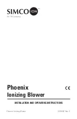 ITW SIMCO-ION Phoenix Installation And Operating Instructions Manual preview