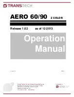 Предварительный просмотр 1 страницы ITW Transtech AERO 60 Operation Manual