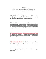 Preview for 7 page of IU U1 Manual And Manual