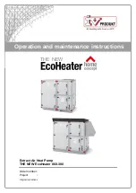 Предварительный просмотр 1 страницы IV Produkt EcoHeater 060-1 Operation And Maintenance Instructions