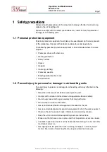 Preview for 5 page of IV Produkt Envistar Flex 060 Operation And Maintenance