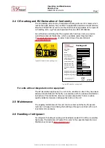 Preview for 11 page of IV Produkt Envistar Flex 060 Operation And Maintenance