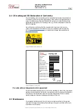 Предварительный просмотр 11 страницы IV Produkt Envistar Top 04 Operation And Maintenance Manual