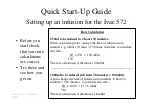 Preview for 2 page of IVAC 572 Quick Setup Manual