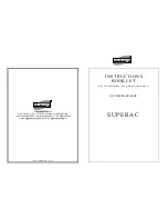 IVAR SUPERAC 1045
SUPERAC 1220 Instruction Booklet preview